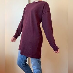 Maroon TNA Sweatshirt/Dress